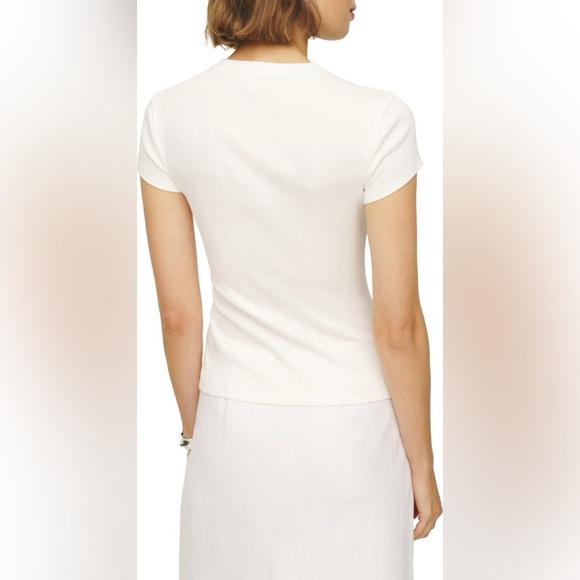 Reformation Raelynn Button Front Top - Picture 3 of 11